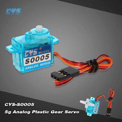 Romacci CYS-S0005 5g Light Weight Plastic Gear Micro Analog Standard Servo for RC Fixed-wing Aircraft
Romacci CYS-S0005 5g Light Weight Plastic Gear Micro Analog Standard Servo for RC Fixed-wing Aircraft