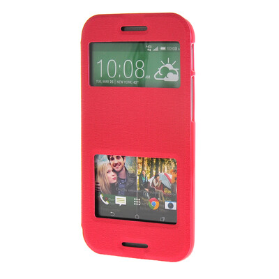 MOONCASE Side Flip Hard board Slim Leather Bracket Window Case Cover for HTC One M8 Hot pink
MOONCASE Side Flip Hard board Slim Leather Bracket Window Case Cover for HTC One M8 Hot pink