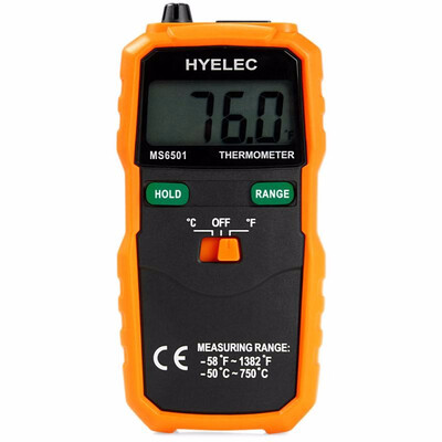 HYELEC MS6501 K Type Digital Thermometer Temperature Meter 
HYELEC MS6501 K Type Digital Thermometer Temperature Meter