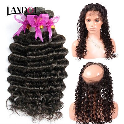 8A 360 Lace Frontal Closure With 3 Bundles Cambodian Virgin Human Hair Weave Deep Wave Curly 4Pcs Lot Natural Black Hair Extension
8A 360 Lace Frontal Closure With 3 Bundles Cambodian Virgin Human Hair Weave Deep Wave Curly 4Pcs Lot Natural Black Hair Extension