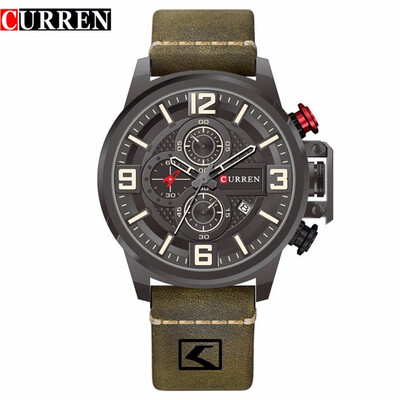 CURREN 8278 Sport Watch Top Brand Luxury Date Leather Band Chronograph Quartz Wrist Watches Relogio
CURREN 8278 Sport Watch Top Brand Luxury Date Leather Band Chronograph Quartz Wrist Watches Relogio
