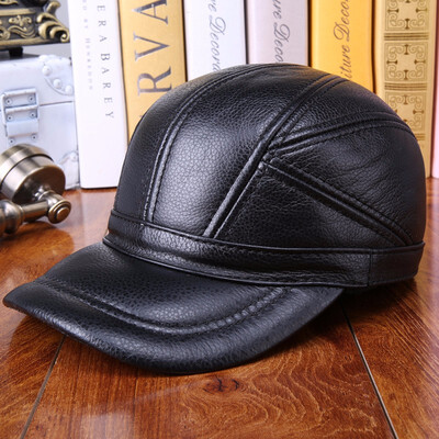 100 Genuine Leather Hat Adult Autumn Winter Warm Baseball Cap Male Earmuffs Sheepskin Hat Adult Outdoor Peaked Cap B-7254
100 Genuine Leather Hat Adult Autumn Winter Warm Baseball Cap Male Earmuffs Sheepskin Hat Adult Outdoor Peaked Cap B-7254