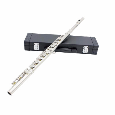 Western Concert Flute Cupronickel Plated Silver 16 Holes C Key Woodwind Instrument with Cleaning Cloth Stick Gloves Mini Screwdri
Western Concert Flute Cupronickel Plated Silver 16 Holes C Key Woodwind Instrument with Cleaning Cloth Stick Gloves Mini Screwdri