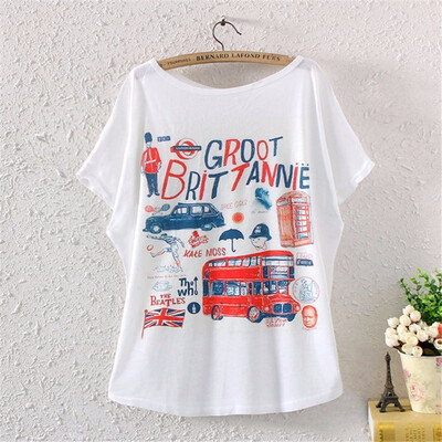 Vintage Spring Summer Digital Printing Girl Womens Loose Short Batwing Sleeve T-shirt
Vintage Spring Summer Digital Printing Girl Womens Loose Short Batwing Sleeve T-shirt