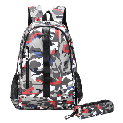 2018 New Camouflage Korean Book Bag Two Pieces of Large Capacity Student Shoulder Bag Travel Backpack
2018 New Camouflage Korean Book Bag Two Pieces of Large Capacity Student Shoulder Bag Travel Backpack
