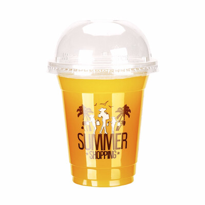 Free Shipping 12oz-22oz Clear Plastic PP Cups with Dome & Flat Lids for Juice Tea Milk Iced Coffee Bubble Boba Smoothie 100pcs