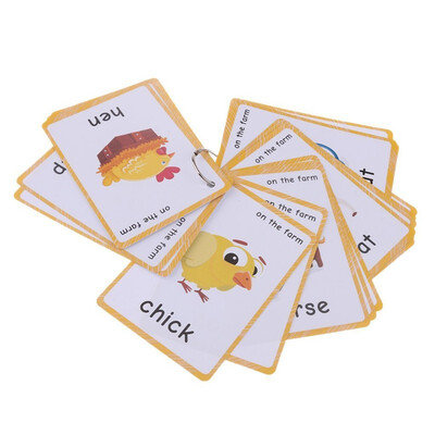 20 Farm animals Flash Cards-English word learning card & pocket size flash card for Preschool children-English Vocabulary Cards
20 Farm animals Flash Cards-English word learning card & pocket size flash card for Preschool children-English Vocabulary Cards