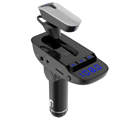 Bluetooth headset FM transmitter mobile phone charging call hands-free TF U disk music MP3 player wireless car speaker playback
Bluetooth headset FM transmitter mobile phone charging call hands-free TF U disk music MP3 player wireless car speaker playback