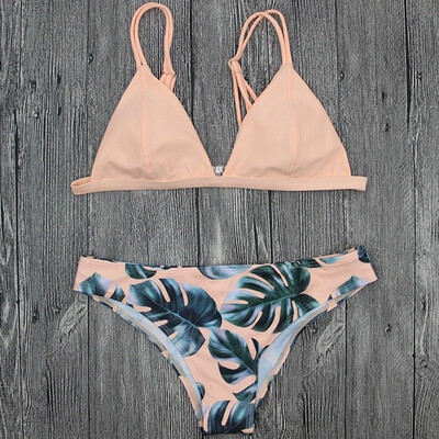 Fashion Women Sexy Bikini Leaf Printed Two Piece Bikini Summer Beach Swimsuit Bathing Suit Swimwear
Fashion Women Sexy Bikini Leaf Printed Two Piece Bikini Summer Beach Swimsuit Bathing Suit Swimwear
