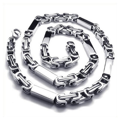 Hpolw NEW Hot Brand simple geometric designs Vintage Jewelry Mens Silve Plated Stainless Steel Necklace Link Chain
Hpolw NEW Hot Brand simple geometric designs Vintage Jewelry Mens Silve Plated Stainless Steel Necklace Link Chain