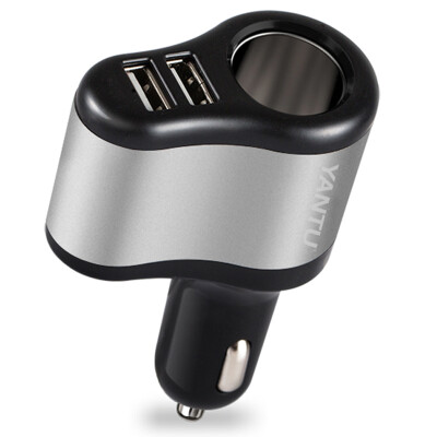 Along the way A58 car charger car car charger cigarette lighter one drag two USB black silver
Along the way A58 car charger car car charger cigarette lighter one drag two USB black silver