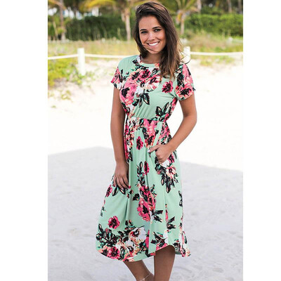 Ruiyige 2018 Women Floral Print Boho Long Dresses Sexy Summer Maxi Beach Tunic Dress Holiday Short Sleeve Pocket O-neck Vestidos
Ruiyige 2018 Women Floral Print Boho Long Dresses Sexy Summer Maxi Beach Tunic Dress Holiday Short Sleeve Pocket O-neck Vestidos