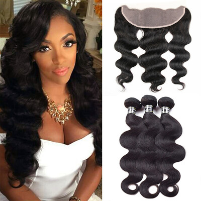 7A Brazilian Virgin Hair 3 Bundles With Frontal Body Wave With Frontal Full&Thick Hair Bundles With Frontal 13x4 Crochet Hair
7A Brazilian Virgin Hair 3 Bundles With Frontal Body Wave With Frontal Full&Thick Hair Bundles With Frontal 13x4 Crochet Hair