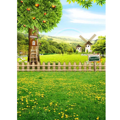 Green Tree House Photo Backdrop 57FT Vinyl Fabric Cloth Digital Printing Photo Background s-619
Green Tree House Photo Backdrop 57FT Vinyl Fabric Cloth Digital Printing Photo Background s-619