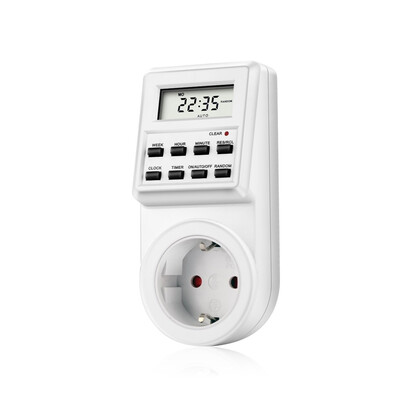 TM03 Digital Timer Plug-in Style Large LCD Display Smart Control Socket Up to 10 different onoff settings in a day period
TM03 Digital Timer Plug-in Style Large LCD Display Smart Control Socket Up to 10 different onoff settings in a day period
