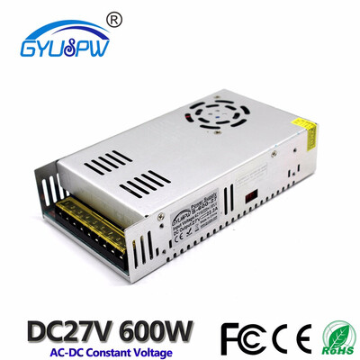 Small Volume Single Output Switching Power Supply DC27V 222A 600W Transformers 110V 220V AC TO DC SMPS for LED Strip Lamp Light
Small Volume Single Output Switching Power Supply DC27V 222A 600W Transformers 110V 220V AC TO DC SMPS for LED Strip Lamp Light