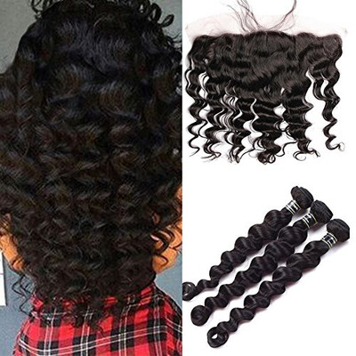 7A Peruvian Virgin Hair 3 Bundles With 13x4 Lace Frontal Loose Wave Hair Natural Unprocessed Virgin Hair Fashion Style Grace
7A Peruvian Virgin Hair 3 Bundles With 13x4 Lace Frontal Loose Wave Hair Natural Unprocessed Virgin Hair Fashion Style Grace