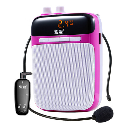 Sony Ericsson S-718 wireless portable digital loudspeaker 24G high-power small bee loudspeaker teacher teaching dedicated amplifier guide waist hanging speaker Yan purple
Sony Ericsson S-718 wireless portable digital loudspeaker 24G high-power small bee loudspeaker teacher teaching dedicated amplifier guide waist hanging speaker Yan purple