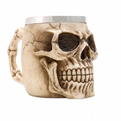 Hot Unique Stainless Steel Liner Creepy 3D Skull Coffee Beer Milk Mug Cup Tankard Novelty for Halloween Decoration Gift
Hot Unique Stainless Steel Liner Creepy 3D Skull Coffee Beer Milk Mug Cup Tankard Novelty for Halloween Decoration Gift