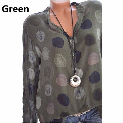Plus Size S 5XL New Women Fashion Polka Dots Print V-neck T-shirts Long Sleeve Shirt Ladies Casual Loose Tops
Plus Size S 5XL New Women Fashion Polka Dots Print V-neck T-shirts Long Sleeve Shirt Ladies Casual Loose Tops