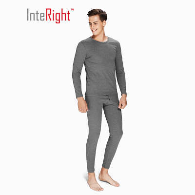 INTERIGHT Qiuyi Qiuku 50S long-staple cotton spandex super soft warm mens round neck set ingenuity to create Jingshu cotton craft ash gray L
INTERIGHT Qiuyi Qiuku 50S long-staple cotton spandex super soft warm mens round neck set ingenuity to create Jingshu cotton craft ash gray L