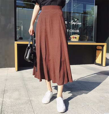 High Waist Dot Print Midi Skirts Women Elegant Sweet Bohemian Skirts Korean Style Faldas Mujer Saias
High Waist Dot Print Midi Skirts Women Elegant Sweet Bohemian Skirts Korean Style Faldas Mujer Saias