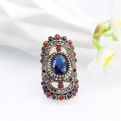 Good Deal Bohemia Ethnic Wedding Rings For Women Vintage Big Colorful Crystal Hollow Flower Turkish Ring Jewelry Festival Gifts
Good Deal Bohemia Ethnic Wedding Rings For Women Vintage Big Colorful Crystal Hollow Flower Turkish Ring Jewelry Festival Gifts