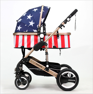 High landscape baby strollers aluminum alloy super light can be used to sit&lie down to avoid shock Two-way rolling strollers
High landscape baby strollers aluminum alloy super light can be used to sit&lie down to avoid shock Two-way rolling strollers