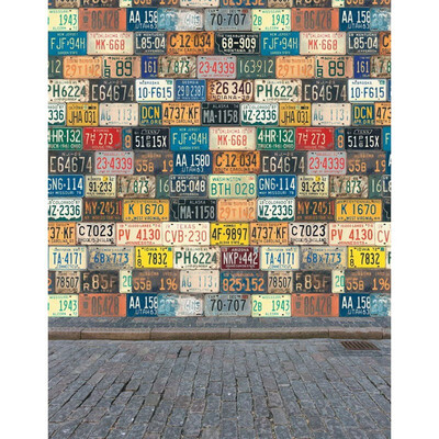 License plates Photo Backdrop 57FT Vinyl Fabric Cloth Digital Printing Photo Birthday Background s-2238
License plates Photo Backdrop 57FT Vinyl Fabric Cloth Digital Printing Photo Birthday Background s-2238