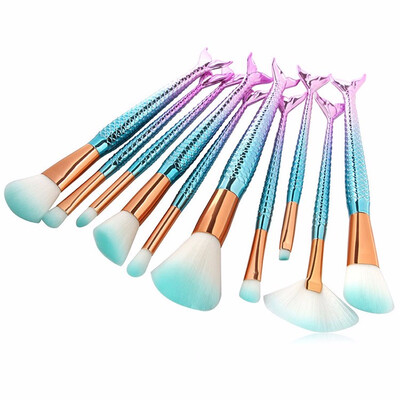MYBAYS 10pcs Mermaid Makeup Brush Set Multicolor Option 
MYBAYS 10pcs Mermaid Makeup Brush Set Multicolor Option