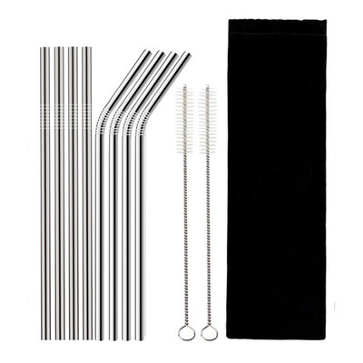 8Pcs Reusable Drinking Straw High Quality 304 Stainless Steel Metal Straw with Cleaner Brush For Mugs 2030oz
8Pcs Reusable Drinking Straw High Quality 304 Stainless Steel Metal Straw with Cleaner Brush For Mugs 2030oz
