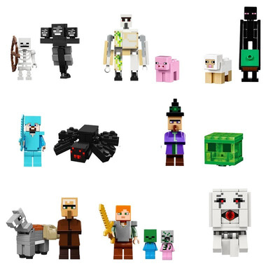 HOT Minecrafted Steve Alex Zombie Enderman Reuben Skeleton Weapon Action Figures Toys Compatible With LegoINGlys Blocks
HOT Minecrafted Steve Alex Zombie Enderman Reuben Skeleton Weapon Action Figures Toys Compatible With LegoINGlys Blocks
