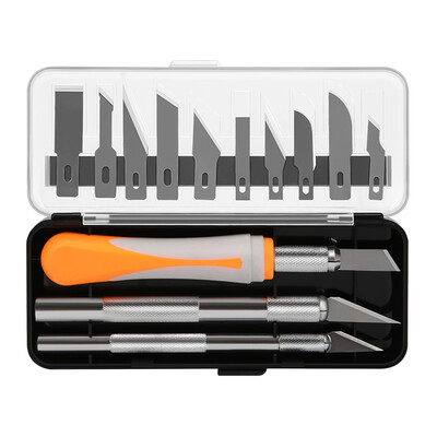 Jimmy home JM-G12009 16 pieces carving knife set precision craft carving knife aluminum alloy engraving pen engraving knife lettering knife pattern knife SK5 multi-tool knife