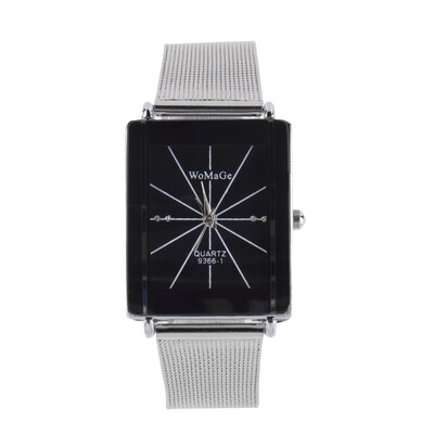 New Fashion Women Men Lovers Mesh Band Square Dial Quartz Analog Wrist Watch Man
New Fashion Women Men Lovers Mesh Band Square Dial Quartz Analog Wrist Watch Man