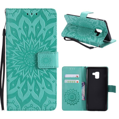 MOONCASE Samsung Galaxy A8 2018 Wallet CaseSun Flower Pattern Embossed PU Leather Magnetic Flip Cover Card Holders - Green
MOONCASE Samsung Galaxy A8 2018 Wallet CaseSun Flower Pattern Embossed PU Leather Magnetic Flip Cover Card Holders - Green