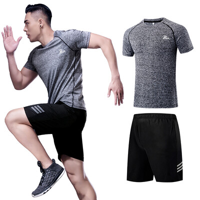 Puwei special POVIT sports suit mens fitness clothing tight breathable moisture wicking running training gym quick-drying clothes short-sleeved shorts gray black two-piece set code P-825
Puwei special POVIT sports suit mens fitness clothing tight breathable moisture wicking running training gym quick-drying clothes short-sleeved shorts gray black two-piece set code P-825