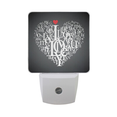 ALAZA LED Night Light With Smart Dusk To Dawn SensorLip Kisses Love Words Plug In Night Light
ALAZA LED Night Light With Smart Dusk To Dawn SensorLip Kisses Love Words Plug In Night Light