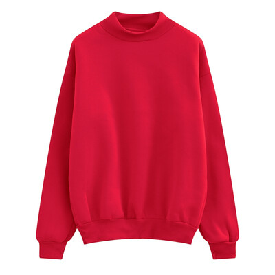 Winter shirt half-high collar student solid color loose fleece thickening pullover sweater
Winter shirt half-high collar student solid color loose fleece thickening pullover sweater