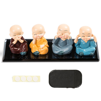 40000 km car decoration car creative four small monk car accessories Shaolin small sand car accessories crystal base SWY6009
40000 km car decoration car creative four small monk car accessories Shaolin small sand car accessories crystal base SWY6009