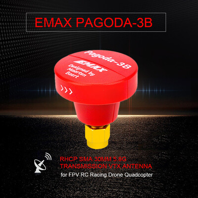 EMAX Pagoda-3B RHCP MMCX 90MM 58G Transmission FPV Antenna VTX for FPV RC Racing Drone Quadcopter
EMAX Pagoda-3B RHCP MMCX 90MM 58G Transmission FPV Antenna VTX for FPV RC Racing Drone Quadcopter