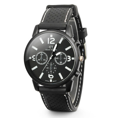 Paulone outdoor sports watch racing dial decoration fashion men and women watch quartz watch silicone strap casual table GT2 black white
Paulone outdoor sports watch racing dial decoration fashion men and women watch quartz watch silicone strap casual table GT2 black white
