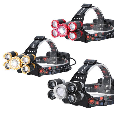 NeillieN Headlamp fishing light searchlight5xT6 LED Headlampcamping light Outdoor lightingInduction headlamp18650 battery
NeillieN Headlamp fishing light searchlight5xT6 LED Headlampcamping light Outdoor lightingInduction headlamp18650 battery