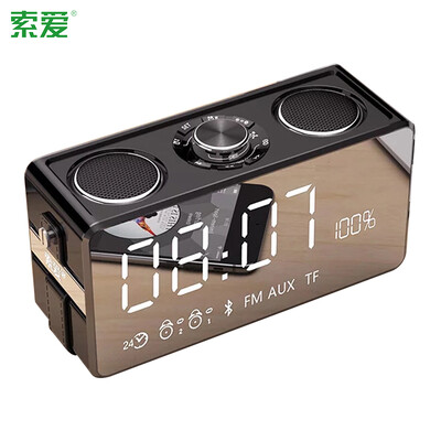 Sony Ericsson Saiy S18 Wireless Bluetooth Speaker Mirror Alarm Clock Phone Card Mini Portable Audio Subwoofer Creative Clock
Sony Ericsson Saiy S18 Wireless Bluetooth Speaker Mirror Alarm Clock Phone Card Mini Portable Audio Subwoofer Creative Clock