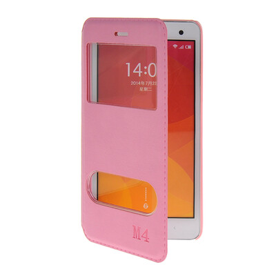 MOONCASE View Window Leather Side Flip Pouch Stand Shell Back Case Cover for XiaoMi Rice MI 4 M4 Pink
MOONCASE View Window Leather Side Flip Pouch Stand Shell Back Case Cover for XiaoMi Rice MI 4 M4 Pink
