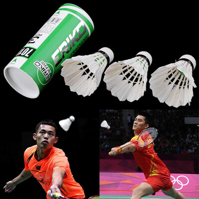 3pcs NEW Game Sport Training White Duck Feather Shuttlecocks Badminton Ball