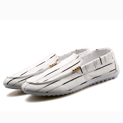 New summer mens shoes Korean version of the peas shoes lazy mens casual breathable cloth shoes personality striped canvas light
New summer mens shoes Korean version of the peas shoes lazy mens casual breathable cloth shoes personality striped canvas light