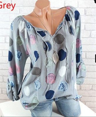 Ladies sexy blouse deep V Europe&America