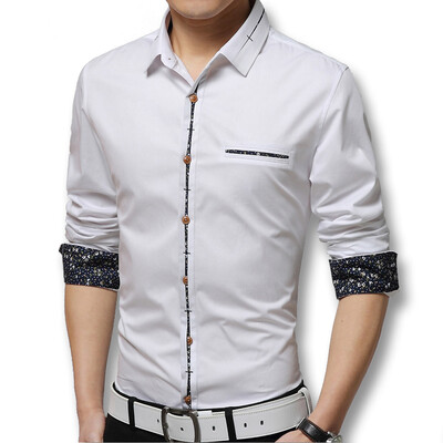 Men Dress Shirts New Spring 2016 Men Long Sleeved Dress Shirts Cotton Casual Printed Shirts 5 Colors Fashion Shirts Plus 5XL
Men Dress Shirts New Spring 2016 Men Long Sleeved Dress Shirts Cotton Casual Printed Shirts 5 Colors Fashion Shirts Plus 5XL