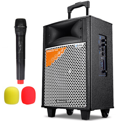 Newmain 301H 10-inch Tie Speaker Card Квадратный танцевальный динамик Outdoor Audio Портативный мобильный усилитель с ручным беспроводным микрофоном 
Newmain 301H 10-inch Tie Speaker Card Квадратный танцевальный динамик Outdoor Audio Портативный мобильный усилитель с ручным беспроводным микрофоном