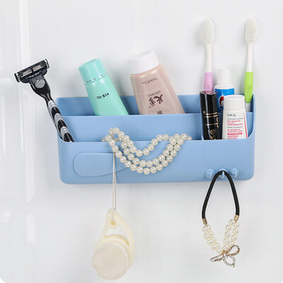 Bingyou kitchen bathroom nail-free plastic rack with hook multi-function paste hanging cosmetic debris storage box
Bingyou kitchen bathroom nail-free plastic rack with hook multi-function paste hanging cosmetic debris storage box